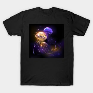 Three Glowing Jellyfish T-Shirt